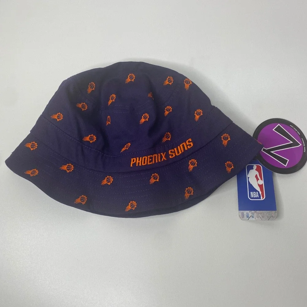 Zephyr Phoenix Suns NBA Kids Bucket Hat Purple All Over Logo L/XL NWT